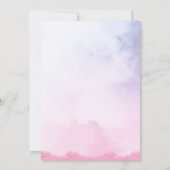 Invitation Pink Cloud “I Was 6 Now I’m 7” Girl Birthday (Dos)