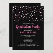 Invitation Pink Confetti (Devant / Derrière)