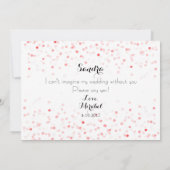 Invitation Pink Confetti Serez-vous ma servante d'honneur Eth (Dos)