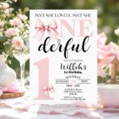 Invitation Pink Coquette n'est pas son anniversaire magnifiqu
