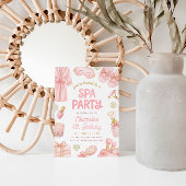 Invitation Pink Coquette Spa Party Birthday