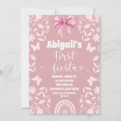 Invitation Pink Coquette Talavera Cielito Lindo First Fiesta (Devant)