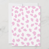 Invitation Pink Cowgirl 1st Rodeo Anniversaire Fête Invitatio (Dos)