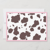 Invitation Pink Cowgirl Baby shower Tutu (Dos)