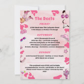 Invitation Pink Cowgirl Bachelorette West Rodeo Week (Dos)