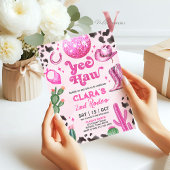 Invitation Pink Cowgirl N'IMPORTE QUEL ÂGE Rodéo Anniversaire