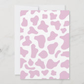 Invitation Pink Cowgirl ONE Premier Rodéo 1ère fête d'anniver (Dos)