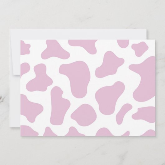 Invitation Pink Cowgirl ONE Premier Rodéo 1ère fête d'anniver (Dos)