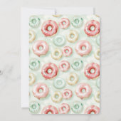 Invitation Pink Cream Donuts Birthday (Dos)