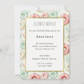 Invitation Pink Cream Donuts Birthday (Devant)