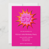 Invitation Pink Custom 67 Meme  (Devant)