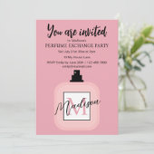 Invitation Pink Custom Perfume Exchange Party (Debout devant)