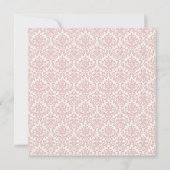 Invitation Pink Damask Princess Sweet 16 Party (Dos)