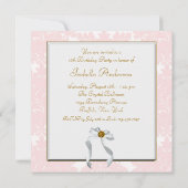 Invitation Pink Damask Sweet 16 Party (Dos)