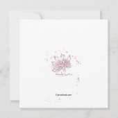 Invitation Pink Dandelion (Dos)