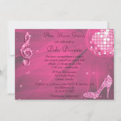 Invitation Pink Disco Ball, Princess Coach & Horses Sweet 16 (Dos)