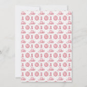 Invitation Pink Disco Cowgirl Western Thème Mariage (Dos)