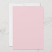 Invitation Pink doux et Tan Pastels | Fête d'anniversaire de (Dos)