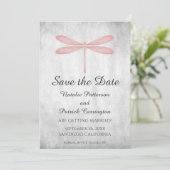 Invitation Pink Dragonfly Enregistrer la Date (Debout devant)