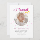 Invitation Pink Dream Unicorn Party (Dos)