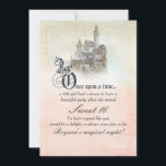 Invitation Pink Dreamy Fairy Tale Storybook Castle Sweet 16<br><div class="desc">Customisez avec n'importe quel texte pour N'IMPORTE QUEL ÉVÉNEMENT.</div>