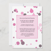 Invitation Pink Drive By Birthday Farm Animaux (Dos)