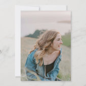 Invitation Pink Elle Croyait Fête De La Graduation (Dos)