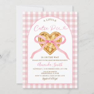 Invitation Pink En vichy Cutie Pie est en route
