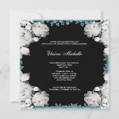 Invitation Pink et Turquoise Blue Girls Diplôme de Photo (Dos)