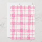 Invitation Pink Farm Floral Barnyard 1er Anniversaire Invitat (Dos)