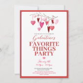Invitation Pink Favori Thing Valentine's Party (Devant)