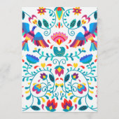 Invitation Pink Fiesta Floral Bridal Shower Menu (Dos)