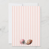 Invitation Pink First Year Down Football 1st Birthday Party (Dos)