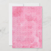 Invitation Pink Flamingle Floral Foliage Anniversaire (Dos)