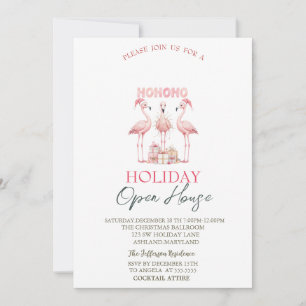 Invitation Pink Flamingos Présente la Maison Ouverte de Fêtes
