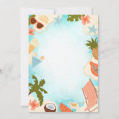 Invitation Pink Flamingos Summer Pool Party Birthday Party (Dos)