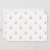 Invitation Pink Floral Baby Shower Invitation, (Dos)