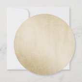 Invitation Pink Floral Country Gold 50e fête d'anniversaire (Dos)