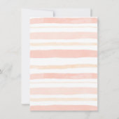 Invitation Pink Floral Gold Citrouille 1er anniversaire (Dos)