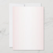 Invitation Pink Floral Golden Geometric Peach Wedding (Dos)