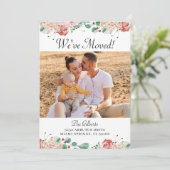 Invitation Pink Floral Green Party (Debout devant)