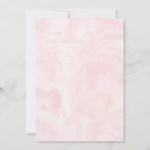 Invitation Pink Floral Little Miss Onederday premier annivers (Dos)