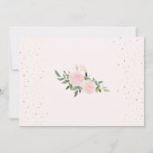 Invitation Pink Floral Little Miss Onederful 1er anniversaire (Dos)