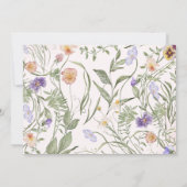 Invitation Pink Floral Magical Fairy First Birthday Photo  (Dos)