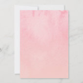 Invitation Pink Floral Médicale Nursing School Graduation (Dos)