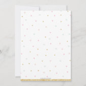 Invitation Pink Floral Mint Baby shower Tea Party Baby Girl (Dos)