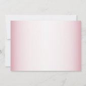 Invitation Pink Floral Nature Butterfly (Dos)