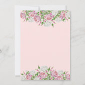 Invitation Pink Floral Nursing School Graduation Party (Dos)