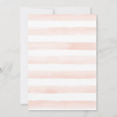 Invitation Pink Floral Premier Anniversaire (Dos)