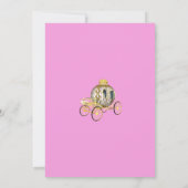 Invitation Pink Floral Princess Fairy Tail 1er anniversaire (Dos)